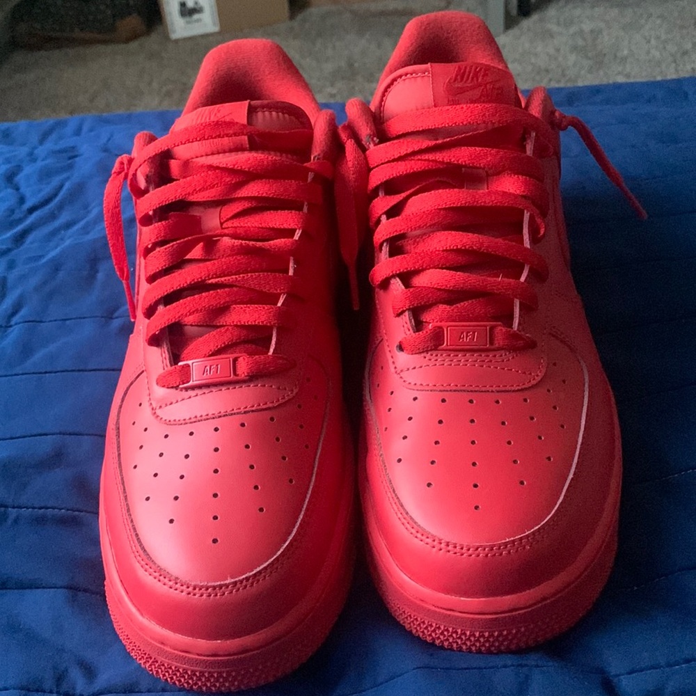 Mens Red Air Force 1 size 13